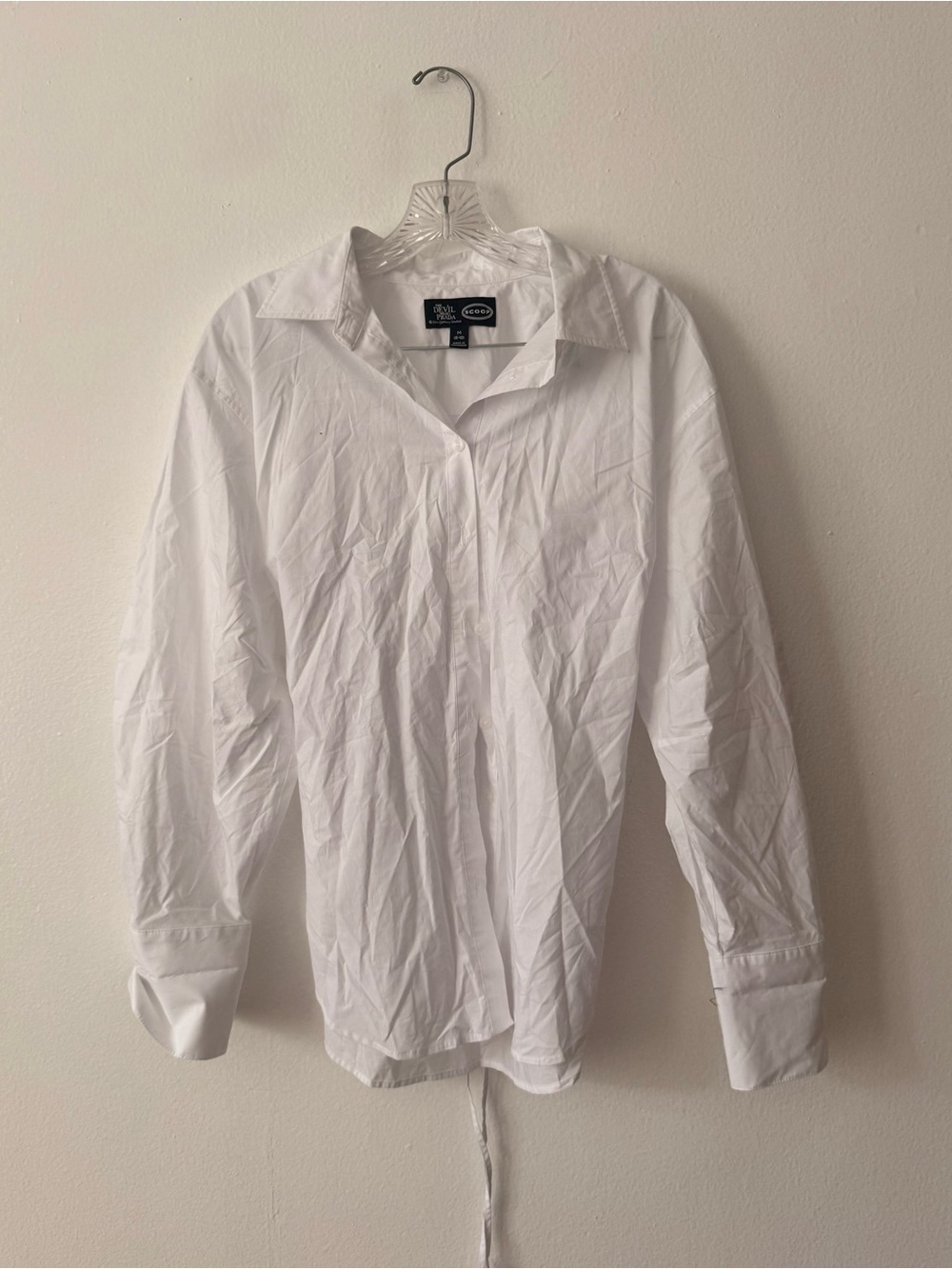 Classic Women's White Button-Front Blouse
